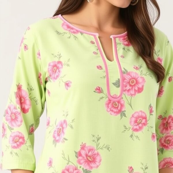 Floral Patterned Women's Top